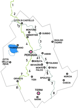 Mappa itinerari